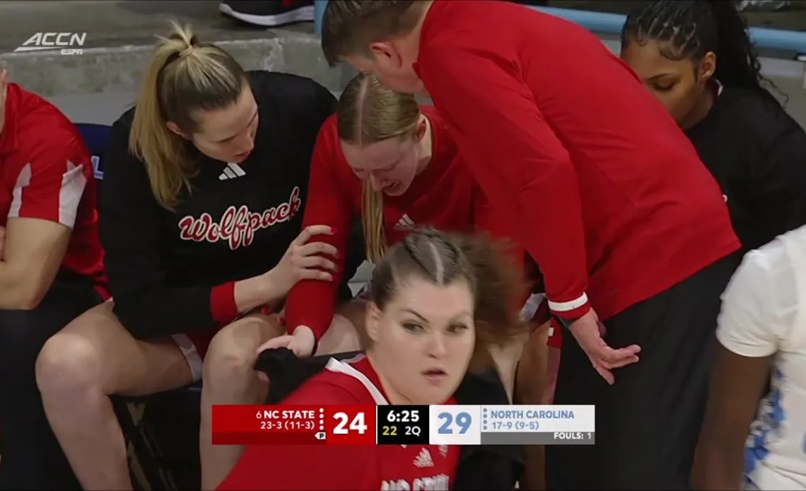 😭 Freshman FORGETS JERSEY, In TEARS On Bench, Team Goes & Finds It | #6 NC State vs North Carolina