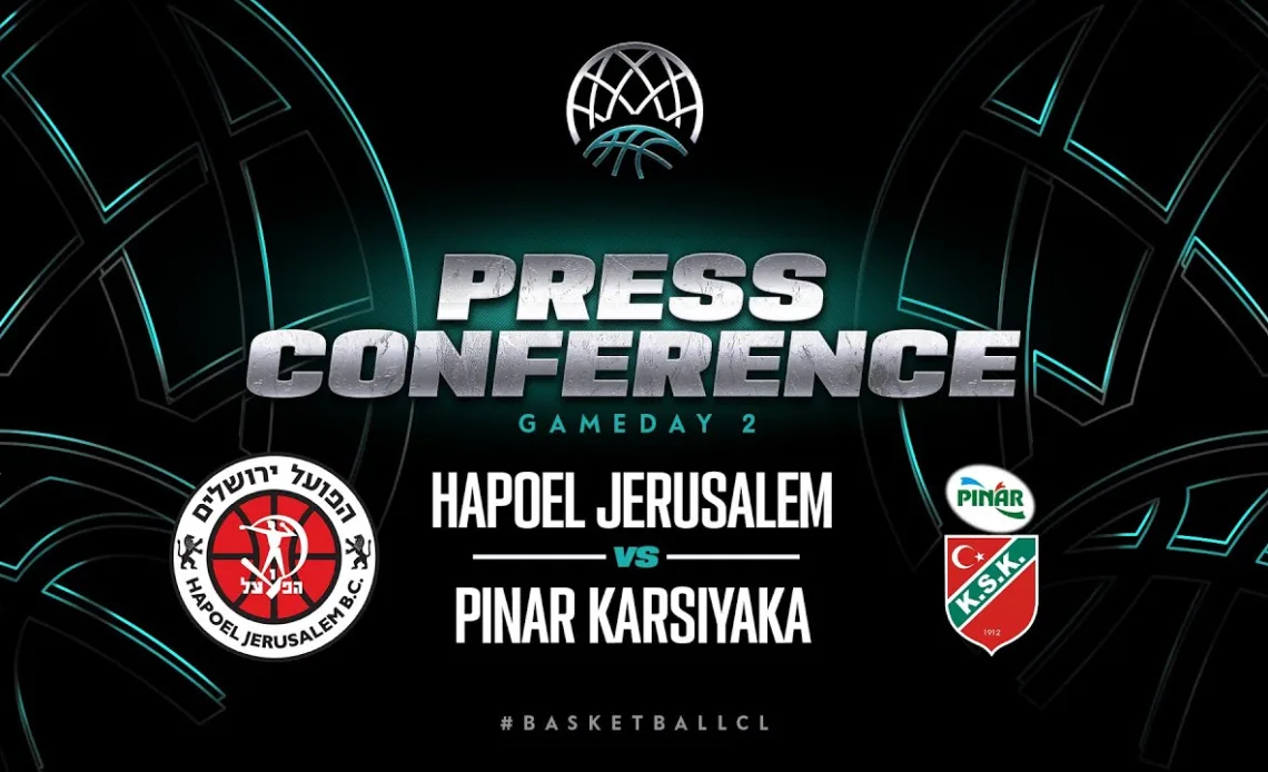 Hapoel Bank Yahav Jerusalem v Pinar Karsiyaka - Press Conference | BCL 2023-24