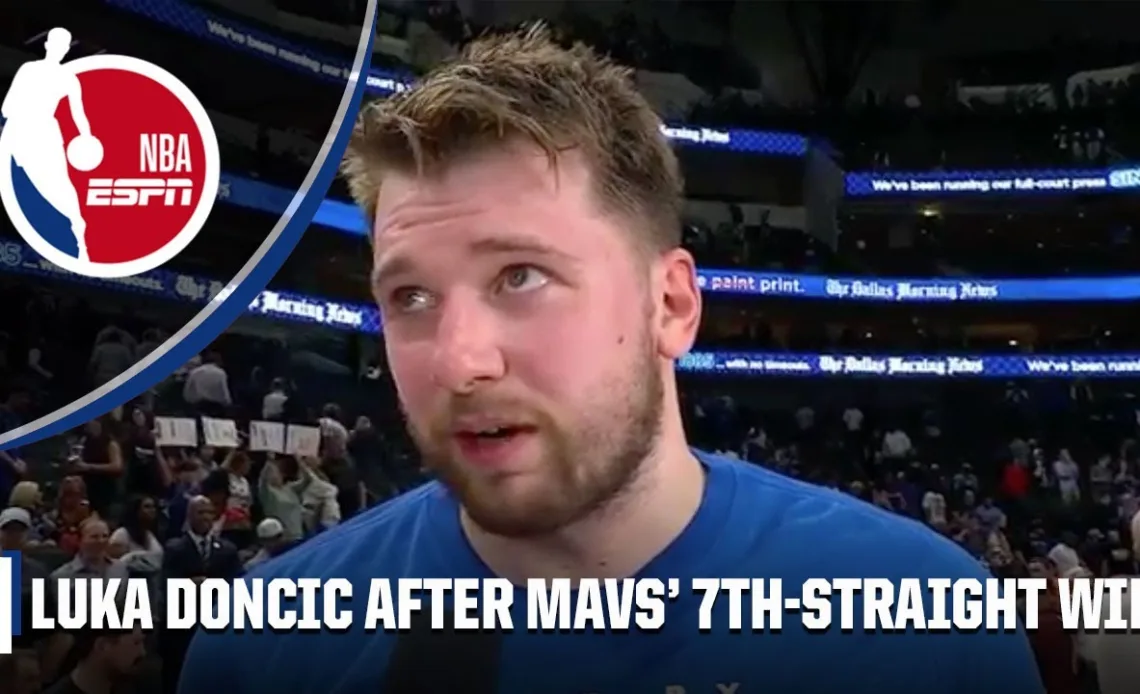 Luka Doncic on the Mavs' hot streak 🗣️ 'WE JUST BELIEVE IN OURSELVES!' | NBA on ESPN