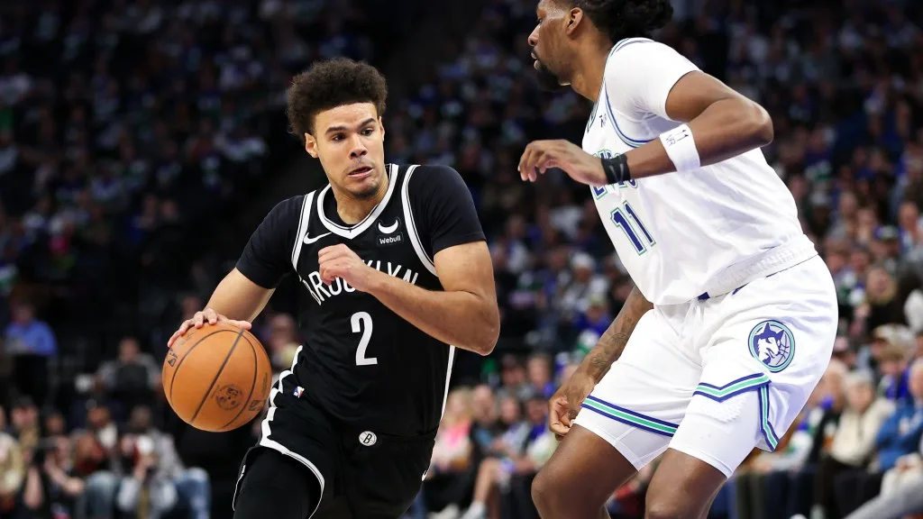 Nets’ Cam Johnson does not seem happy to be coming off the bench