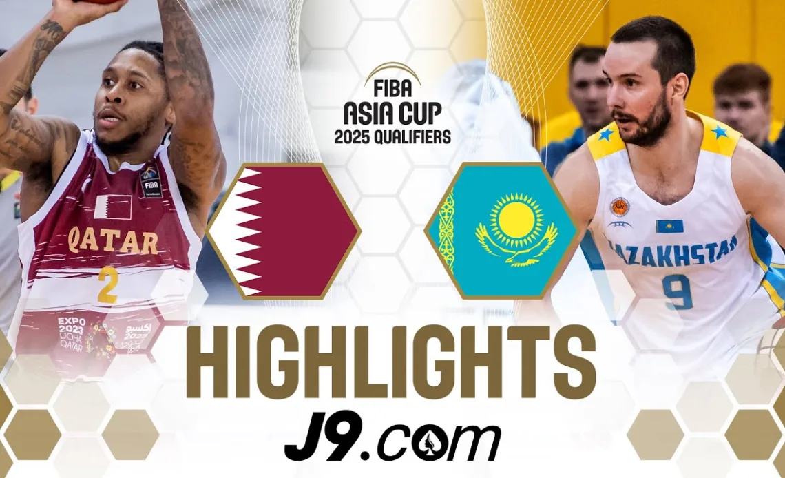 Qatar 🇶🇦 vs Kazakhstan 🇰🇿 | J9 Highlights | FIBA Asia Cup 2025 Qualifiers