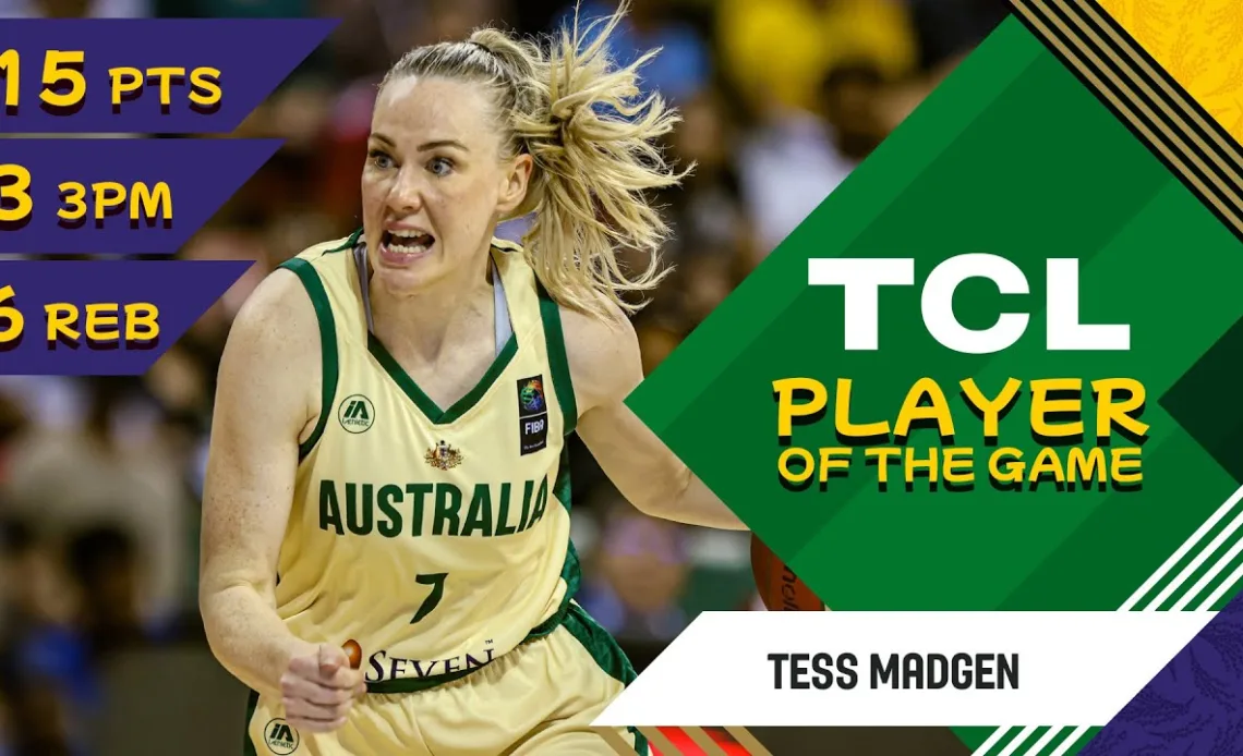 Tess Madgen (15 PTS) | TCL Player Of The Game | AUS vs GER | FIBA Women's OQT 2024