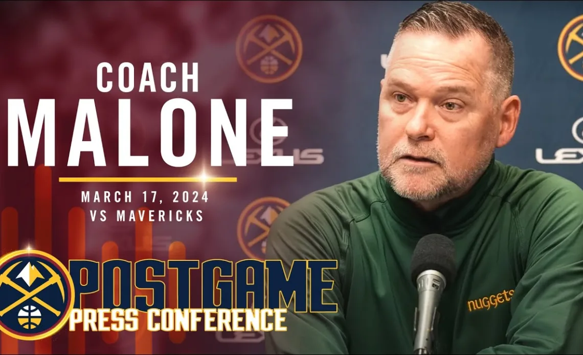 Coach Malone Full Post Game Press Conference vs. Mavericks 🎙