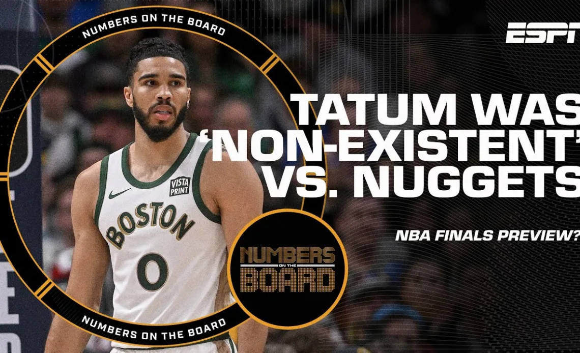 Jamal Murray makes the Nuggets 'DANGEROUS' while Tatum was 'NON EXISTENT!' | Numbers on the Board