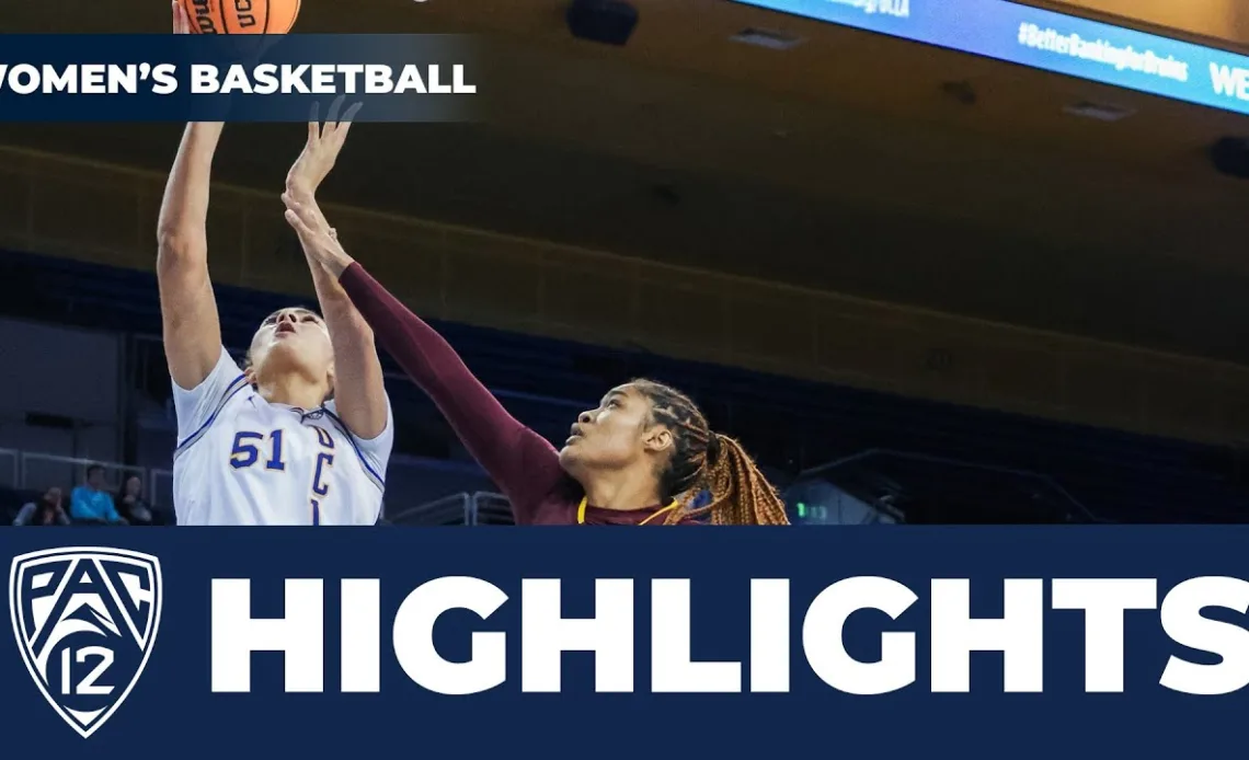 No. 8 UCLA vs. Arizona State Women's Basketball Highlights | 2023-24 Season