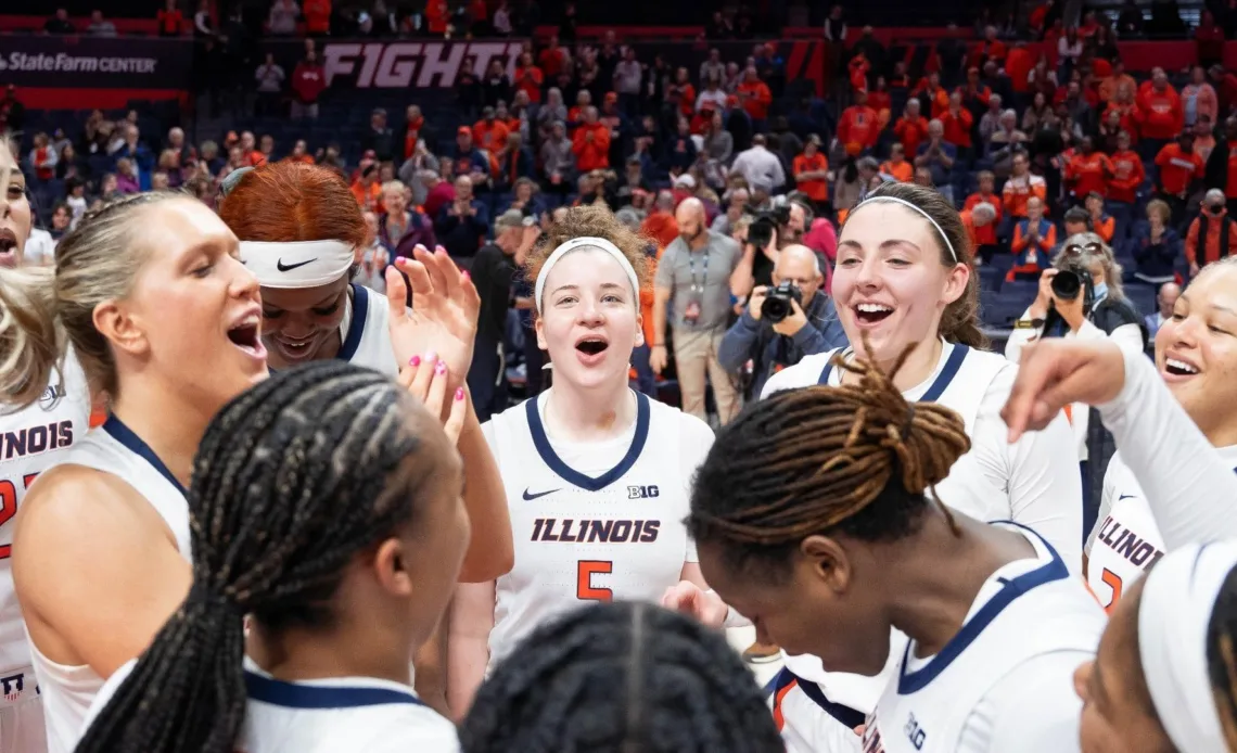 'We're Really Together': [9] Illinois Brings Close-Knit Connection, Togetherness into Big Ten Tournament