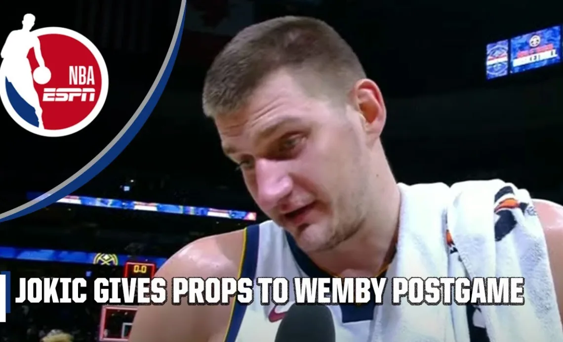 Jokic on Wembanyama and the Spurs 🗣️ 'He got like 6 OR 7 BLOCKS ON ME, BUT WE WON!' 😤 | NBA on ESPN