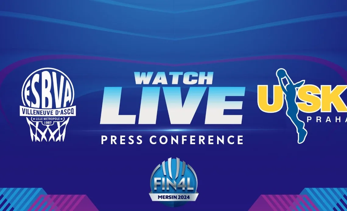 LIVE | Villeneuve d'Ascq LM v ZVVZ USK Praha - Press Conference | EuroLeague Women 2023-24