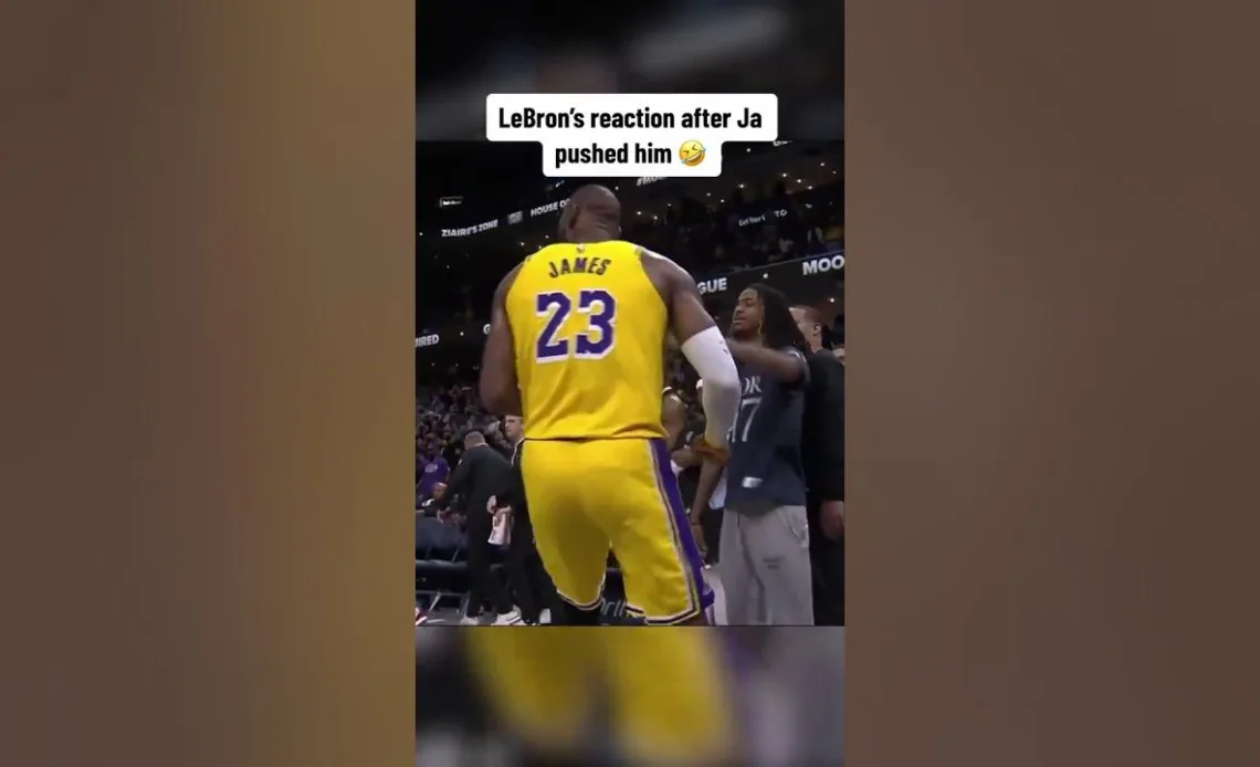 LeBron's reaction 🤣 #shorts