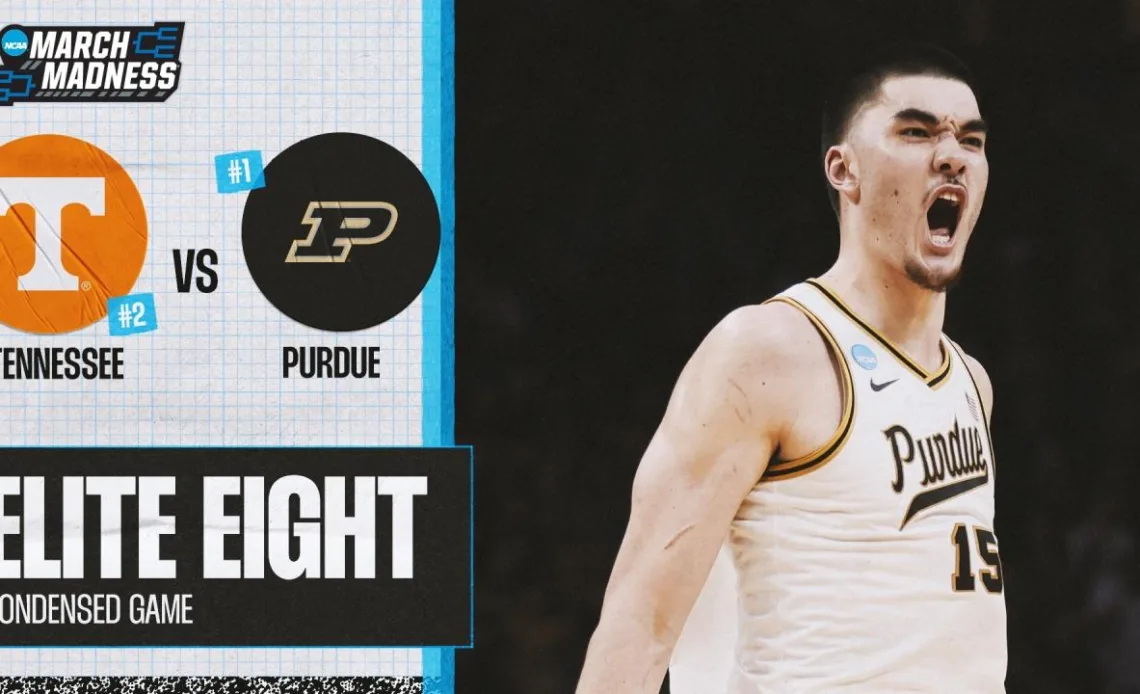 Purdue vs. Tennessee - Elite Eight NCAA tournament extended highlights