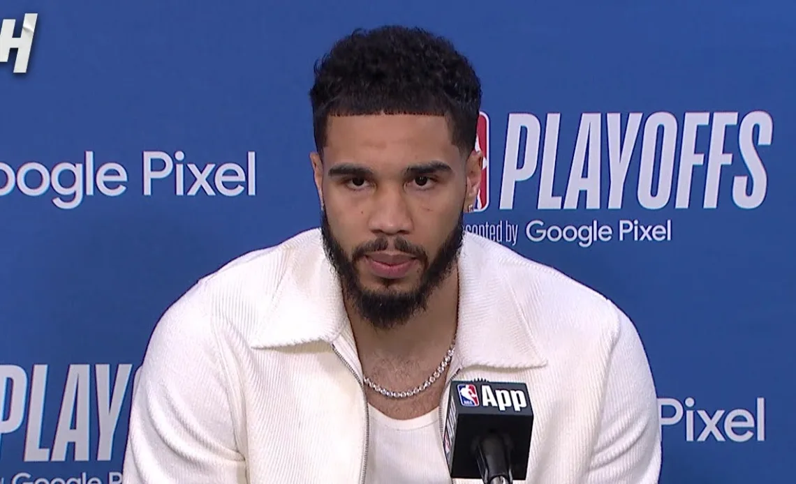 Jayson Tatum talks 3-1 Series Lead vs Heat, Postgame Interview 🎤