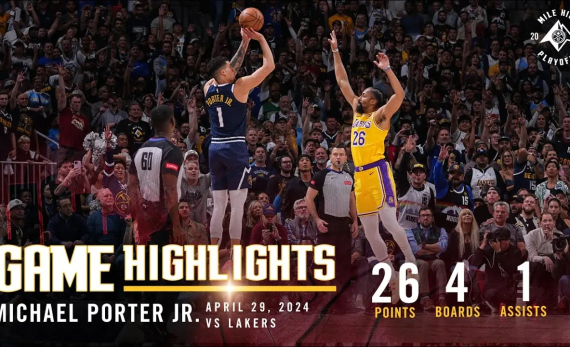 Michael Porter Jr. Full Game Five Highlights vs. Lakers 🎥