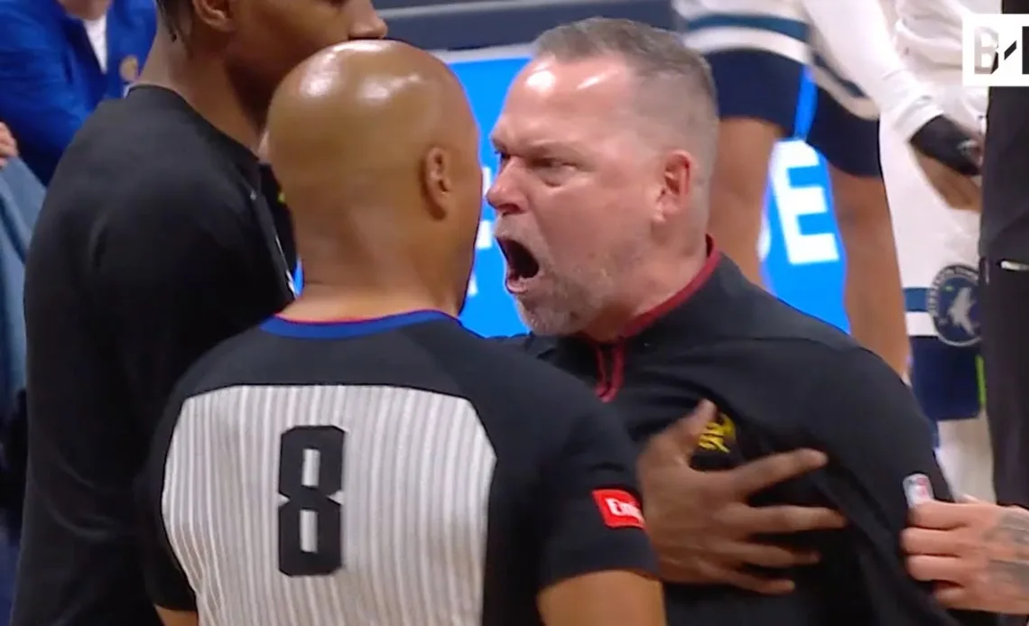 Nuggets HC Michael Malone FURIOUS After No-Call | 2024 NBA Playoffs