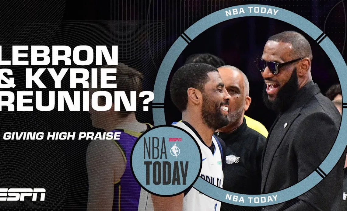 LeBron is MAD he isn't Kyrie's running mate anymore 👀 Could we see a REUNION ⁉️ | NBA Today