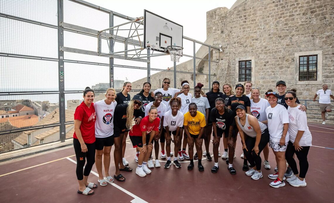 Team staff Dubrovnik Old Town basketball court