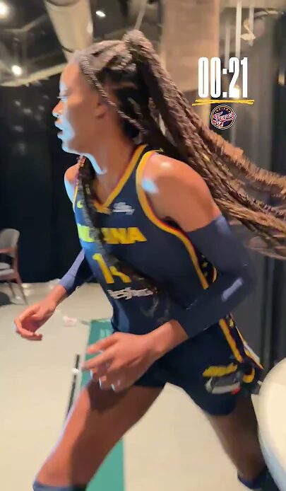 Temi Fagbenle Takes on the Indiana Fever Time Trials