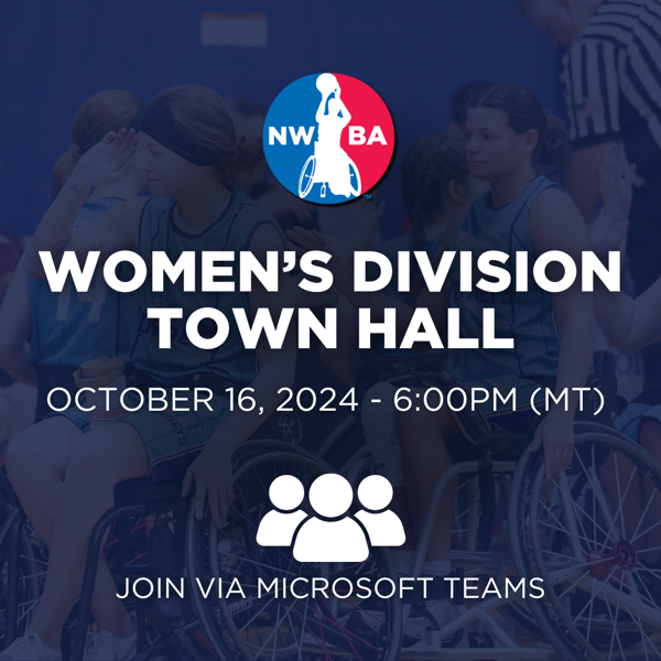 Women's Division Town Hall - Wednesday, October 16 at 6:00pm Mountain Time