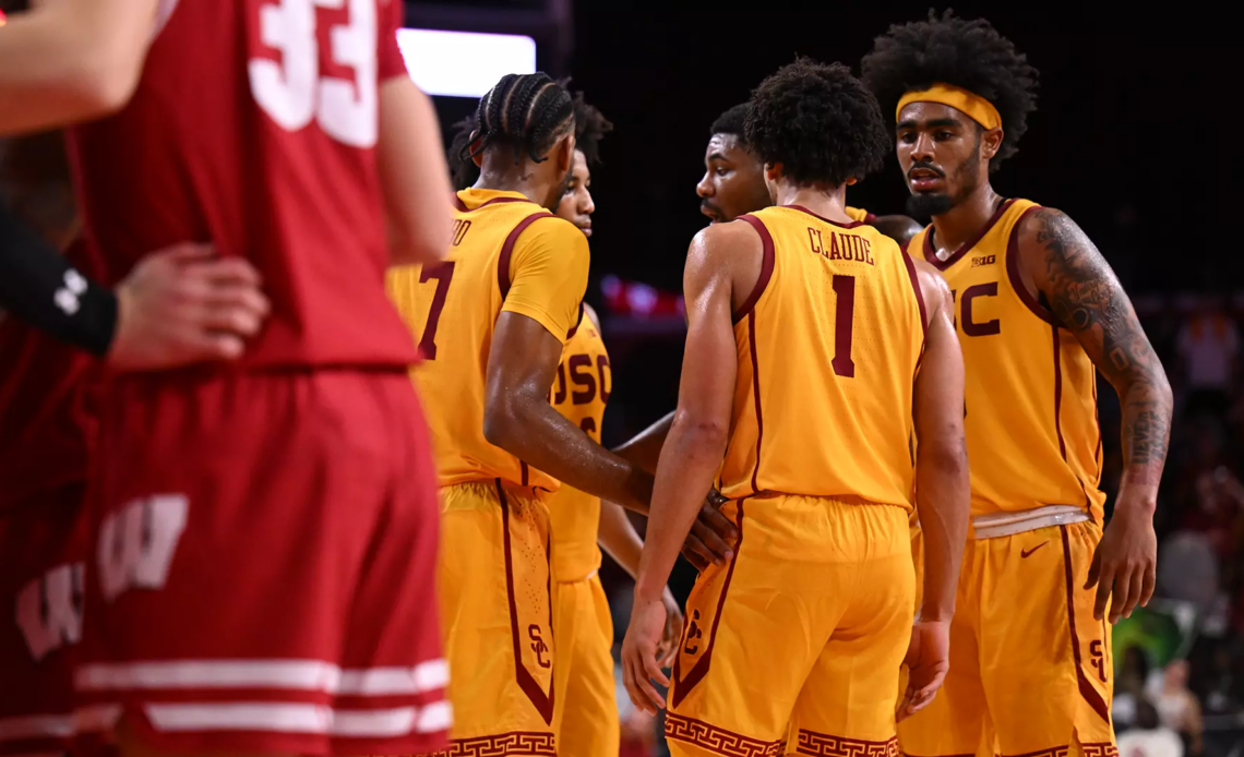 USC Men's Basketball Wrapped Up Home Stand With 84-69 Loss To No. 24 Badgers